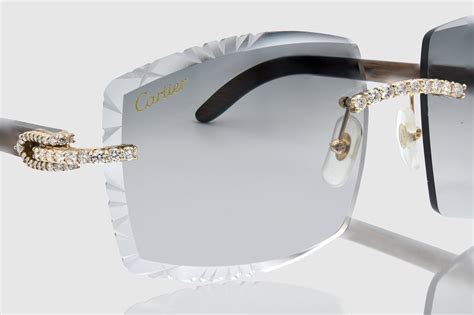 cheap iced out cartier glasses|iced out buffalo cartier glasses.